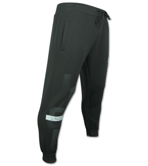 True Rise ICON Hoodie Gouden Print - Joggingpak Heren Volwassenen - Trainingspakken Heren - 3789 - Zwart
