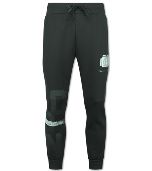 TopStar ICON Hoodie Zilveren Print - Joggingpak Heren Volwassenen - Trainingspakken Heren - 3789 - Zwart