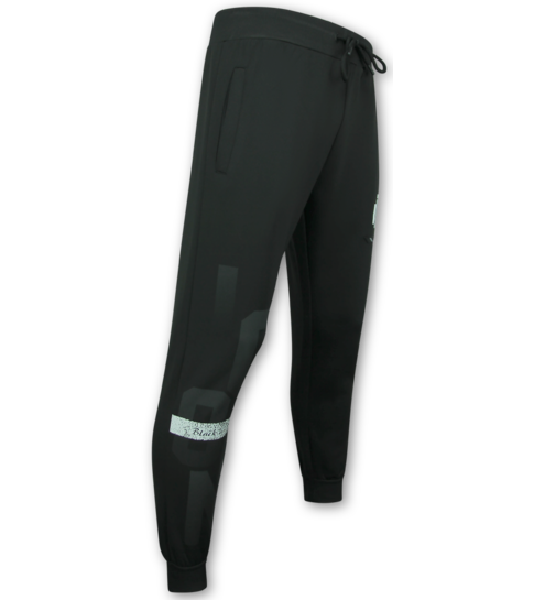 TopStar ICON Hoodie Zilveren Print - Joggingpak Heren Volwassenen - Trainingspakken Heren - 3789 - Zwart