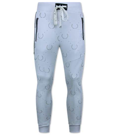 True Rise Joggingpak Volwassenen  - Trainingspak Heren - Twinset Heren - 3956 - Wit
