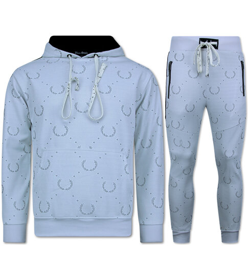 TopStar Joggingpak Volwassenen  - Trainingspak Heren - Twinset Heren - 3955 - Wit