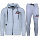 Huispak ICON -  Trainingspak Heren - Joggingpak Heren Volwassenen -  3877 - Wit