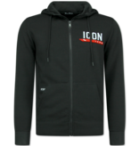 True Rise Trainingspak ICON - Joggingpak Heren - Huispak Heren Volwassenen -  3877 - Zwart