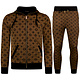 Twinset - Trainingspak Heren - Joggingpak Heren Volwassenen - Huispak Heren - 5036 - Bruin