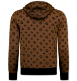 TopStar  Twinset - Trainingspak Heren - Joggingpak Heren Volwassenen - Huispak Heren - 5036 - Bruin