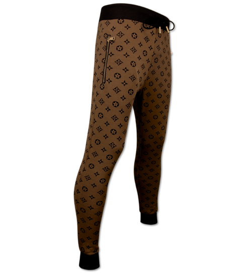 TopStar  Twinset - Trainingspak Heren - Joggingpak Heren Volwassenen - Huispak Heren - 5036 - Bruin