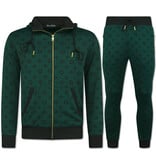 True Rise Joggingpak Heren Volwassenen - Trainingspak Heren - Huispak Heren - Twinset - 5036 - Groen