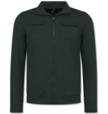 Baker's Heren Vesten met Rits  - Zonder Capuchon - Sweatvest Heren - 579 - Zwart