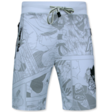 True Rise Twinset Dragon Ball - Zomerset Heren -  Co ord set  Dragon Ball - Combisets - 1681 - Wit