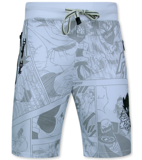 Top Star Twinset Dragon Ball - Zomerset Heren -  Co ord set  Dragon Ball - Combisets - 1681 - Wit