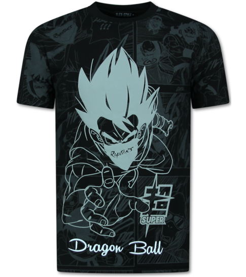 True Rise Twinset Dragon Ball - Zomerset Heren -  Co ord set  Dragon Bal - Combisets - 1681 - Zwart