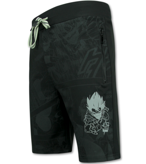 True Rise Twinset Dragon Ball - Zomerset Heren -  Co ord set  Dragon Bal - Combisets - 1681 - Zwart