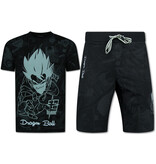 True Rise Twinset Dragon Ball - Zomerset Heren -  Co ord set  Dragon Bal - Combisets - 1681 - Zwart