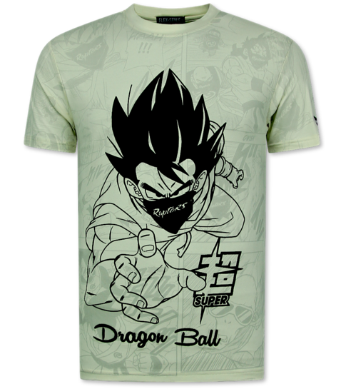 Top Star Twinset Dragon Ball - Zomerset Heren -  Co ord set  Dragon Ball - Combisets - 1688 - Beige