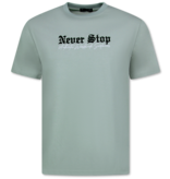 Top Star Oversized T shirt Heren  - T shirt Heren met Print - Funny Shirt  - 700 - Grijs