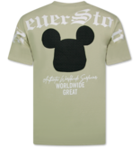Top Star Heren Tshirt met Opdruk  - T shirt Heren Grappig - Funny Shirt  - 700 - Bruin
