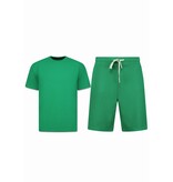 ENOS Zomerset Heren - Ribbed  Oversized - Two Piece Setje - Twinset - Co ord Set - 918 - Groen