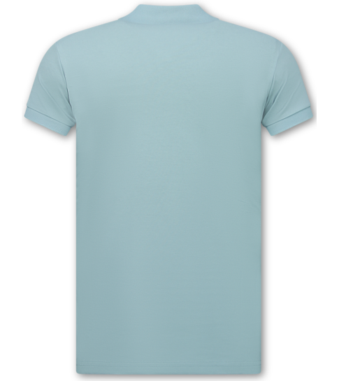 New Ment Poloshirt - Poloshirts Heren Korte Mouw - Poloshirt Heren - Slim Fit - A150 - Licht Blauw