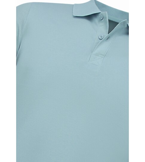 New Ment Poloshirt - Poloshirts Heren Korte Mouw - Poloshirt Heren - Slim Fit - A150 - Licht Blauw