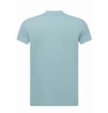 New Ment Poloshirt - Poloshirts Heren Korte Mouw - Poloshirt Heren - Slim Fit - A150 - Licht Blauw
