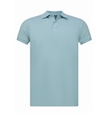 New Ment Poloshirt - Poloshirts Heren Korte Mouw - Poloshirt Heren - Slim Fit - A150 - Licht Blauw