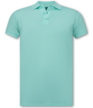 New Ment Polo Heren - Poloshirts Heren Korte Mouw - Herenpolo - Slim Fit - A150 - Mint Groen