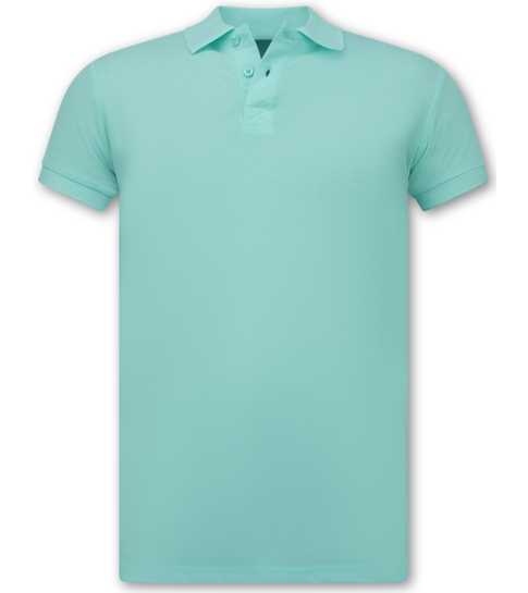 New Ment Polo Heren - Poloshirts Heren Korte Mouw - Herenpolo - Slim Fit - A150 - Mint Groen