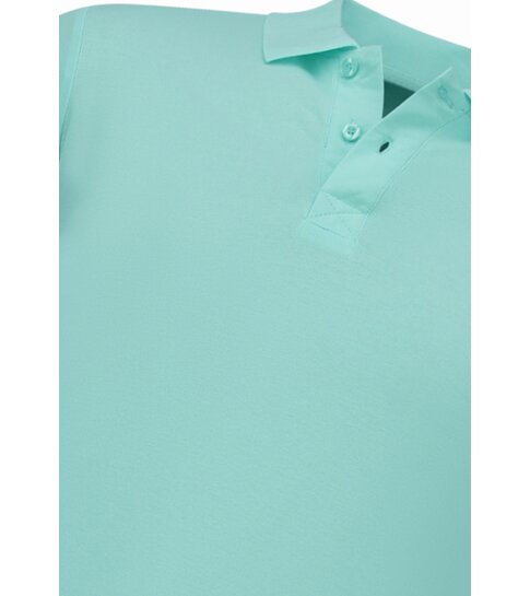 New Ment Polo Heren - Poloshirts Heren Korte Mouw - Herenpolo - Slim Fit - A150 - Mint Groen