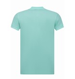 New Ment Polo Heren - Poloshirts Heren Korte Mouw - Herenpolo - Slim Fit - A150 - Mint Groen