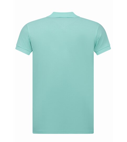 True Rise Polo Heren - Poloshirts Heren Korte Mouw - Herenpolo - Slim Fit - A150 - Mint Groen