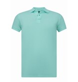 True Rise Polo Heren - Poloshirts Heren Korte Mouw - Herenpolo - Slim Fit - A150 - Mint Groen