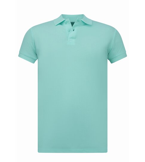 True Rise Polo Heren - Poloshirts Heren Korte Mouw - Herenpolo - Slim Fit - A150 - Mint Groen