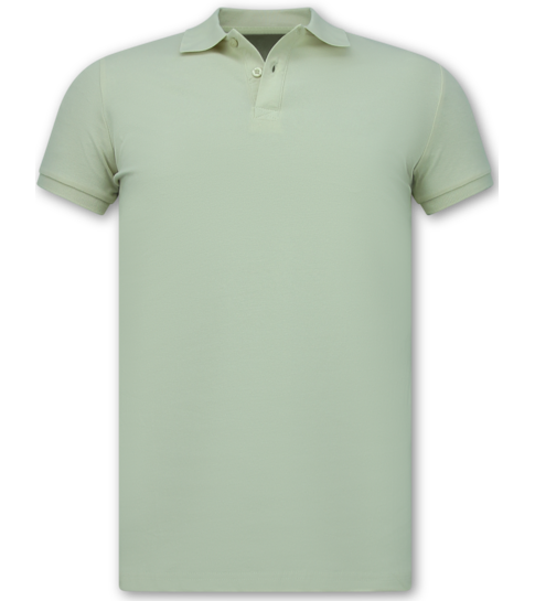 True Rise Polo Shirt Heren - Heren Poloshirts Korte Mouw  - Polo Heren - Slim Fit - A150 - Beige