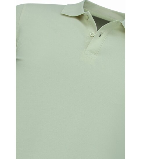 True Rise Polo Shirt Heren - Heren Poloshirts Korte Mouw  - Polo Heren - Slim Fit - A150 - Beige