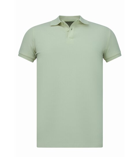 True Rise Polo Shirt Heren - Heren Poloshirts Korte Mouw  - Polo Heren - Slim Fit - A150 - Beige