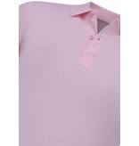 True Rise Heren Polo - Polo Heren Korte Mouw  - Polo Heren - Slim Fit - A150 - Roze