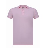 True Rise Heren Polo - Polo Heren Korte Mouw  - Polo Heren - Slim Fit - A150 - Roze