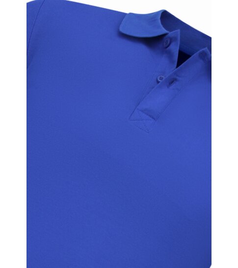 True Rise Heren Polo - Polo Heren Korte Mouw  - Polo Shirt Heren - Slim Fit - A150 - Cobalt Blauw