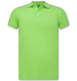 New Ment Poloshirt Heren - Heren Poloshirts Korte Mouw - Polo Heren - Slim Fit - A150 - Geel