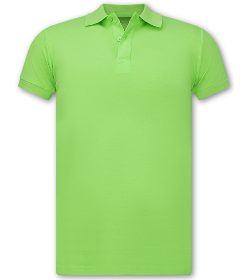 New Ment Poloshirt Heren - Heren Poloshirts Korte Mouw - Polo Heren - Slim Fit - A150 - Geel