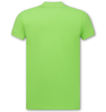 New Ment Poloshirt Heren - Heren Poloshirts Korte Mouw - Polo Heren - Slim Fit - A150 - Geel