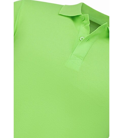 New Ment Poloshirt Heren - Heren Poloshirts Korte Mouw - Polo Heren - Slim Fit - A150 - Geel