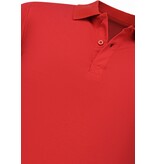 New Ment Heren Polo - Poloshirts Heren Korte Mouw - Polo Shirt Heren - Slim Fit - A150 - Rood