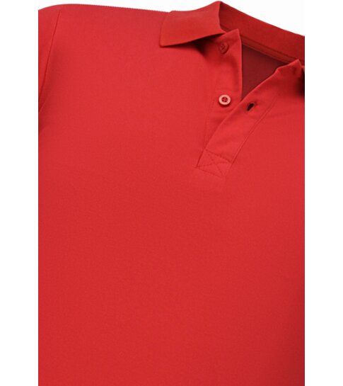 True Rise Heren Polo - Poloshirts Heren Korte Mouw - Polo Shirt Heren - Slim Fit - A150 - Rood
