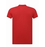 New Ment Heren Polo - Poloshirts Heren Korte Mouw - Polo Shirt Heren - Slim Fit - A150 - Rood