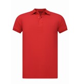 True Rise Heren Polo - Poloshirts Heren Korte Mouw - Polo Shirt Heren - Slim Fit - A150 - Rood