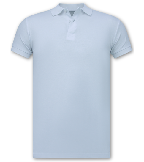 New Ment Herenpolo - Poloshirts Heren Korte Mouw - Polo Heren - Slim Fit - A150 - Wit