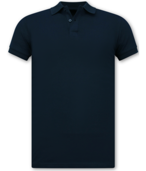 New Ment Heren Polo - Polo Heren Korte Mouw - Polo Shirt Heren -  Slim Fit - A150 - Donker Blauw