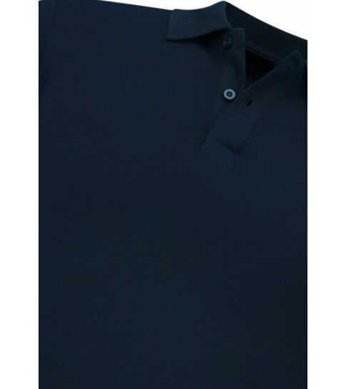 True Rise Heren Polo - Polo Heren Korte Mouw - Polo Shirt Heren -  Slim Fit - A150 - Donker Blauw