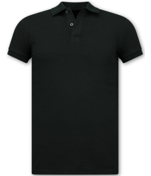 New Ment Polo Shirt Heren - Heren Poloshirts Korte Mouw - Polo Heren Slim Fit - A150 - Zwart